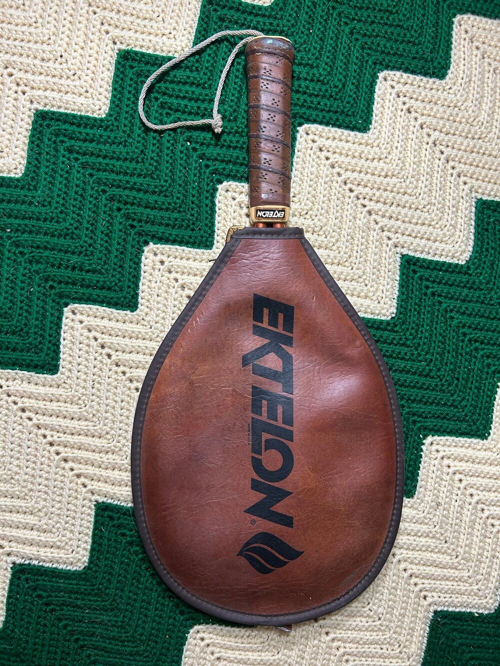 Ektelon Vintage Mike Yellen Flex Racquetball Racquet Brown Leather Cover